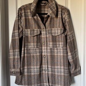 Neutral Plaid Jacket